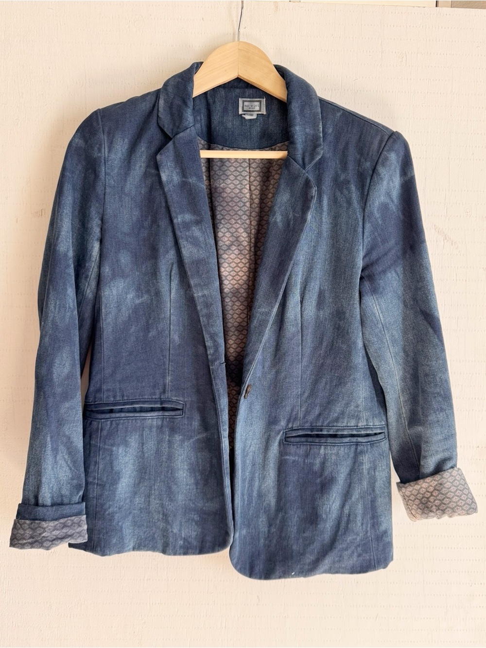Mo Vint Denim Blazer Small
